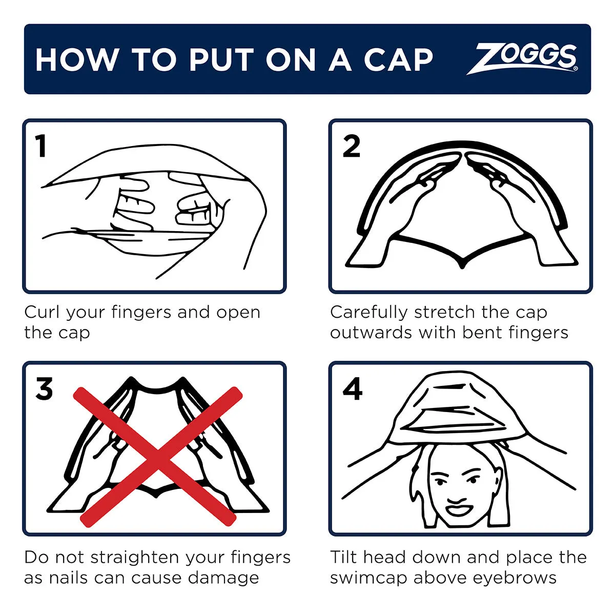 Zoggs Junior Deluxe Swim Cap